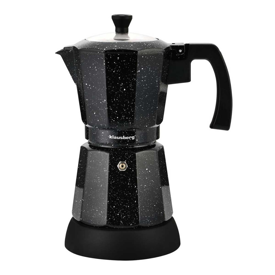 Kawiarka electrica moka Klausberg KB-7998, 6 cesti, 500W, neagra