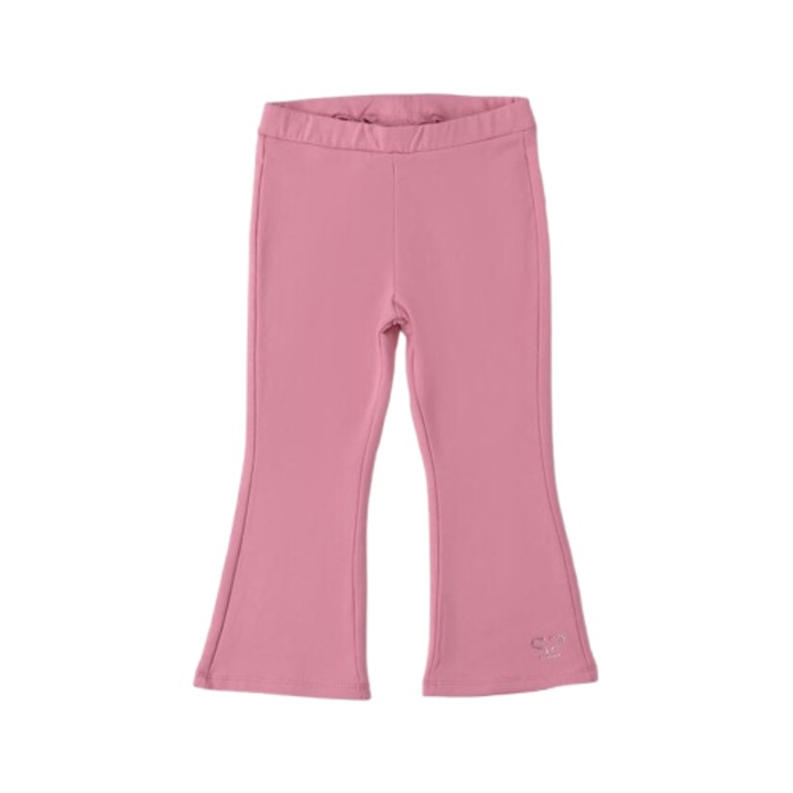 Sarabanda lány téli polár leggings, belül bolyhos, bővülő szabású, Púderrózsaszín