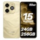 Telefon Mobil Lagenio A11 Pro, Auriu, 4G, 6.7", 24GB RAM, 256GB ROM