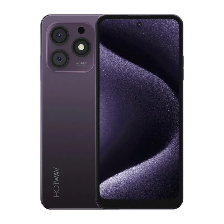 Smartphone HOTWAV Note 13 Max, violet, 6GB RAM, 256GB, ecran 6 "8"