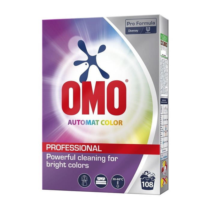 Omo Professional Color automata mosószer, 5,4 kg, por, színes ruhákhoz