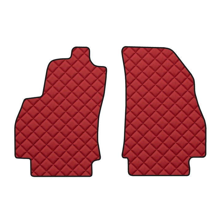 Auto Covorase podea - fata, F-CORE, pentru CITROEN NEMO 02.08-12.17, PEUGEOT BIPPER 02.08-12.17, Kombivan Furgon, Rosu