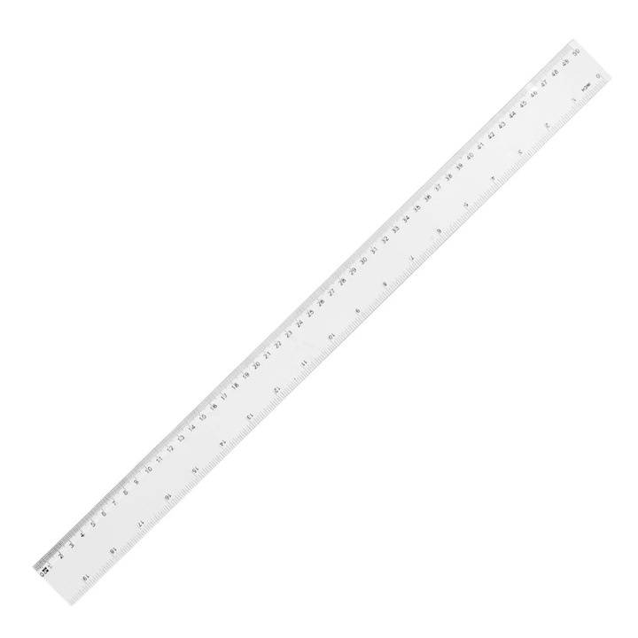 Átlátszó vonalzó 50cm - Little President