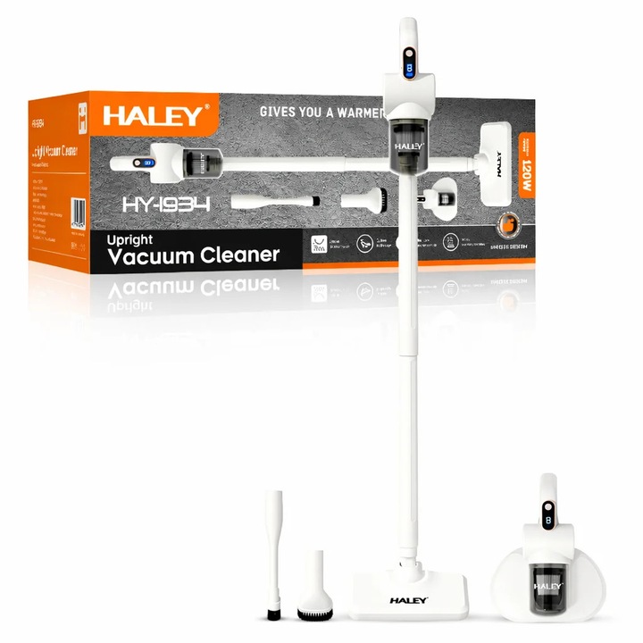 Aspirator Vertical HALEY, 120W, Filtru HEPA, 1.5 kg, Compact