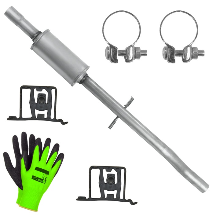 Toba intermediara, cu elemente de montaj Polmostrow, set complet, compatibil MINI Cooper R50 R52 R53, 1.4 D, 2002-2005