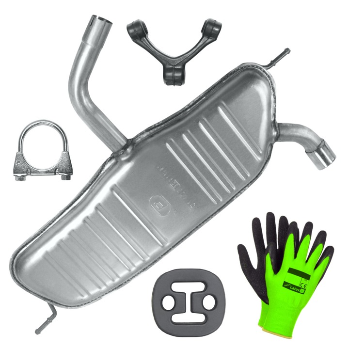 Toba final Polmostrow, set complet cu elemente de montaj, rezistent la coroziune, 1.6, Audi A3 8P, 2003-2012