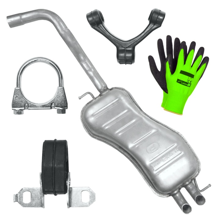 Talmic final Polmostrow set cu elemente de montaj pentru Volkswagen New Beetle 1 I 1.8 T, 2.0, rezistenta la coroziune, dimensiuni 1781x1984cm