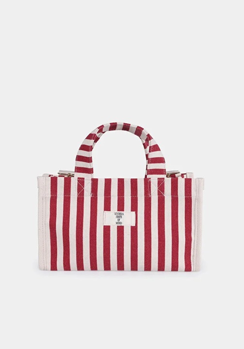 Geanta de dame COLIN'S rosu, din bumbac, model de mana