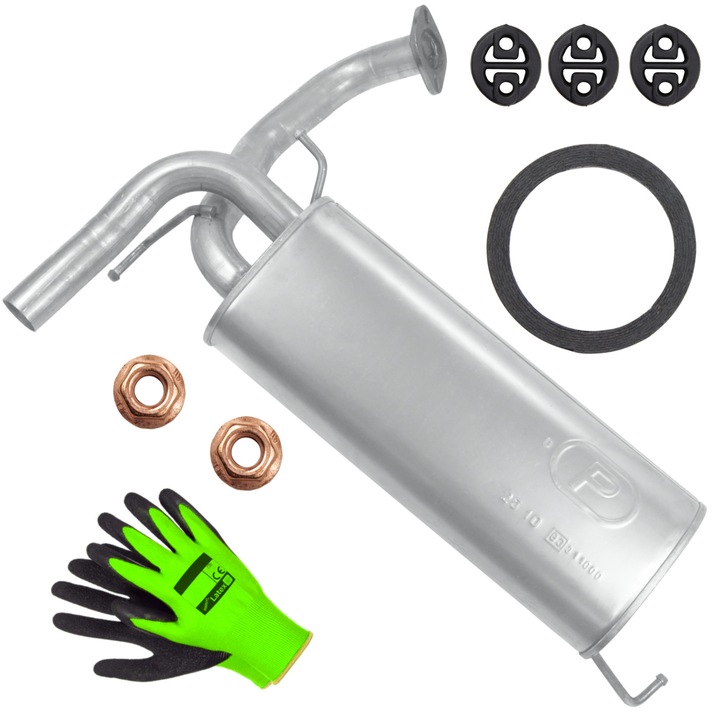 Toba de evacuare Polmostrow, set complet, 1.6-1.9 DDIS, compatibil cu Suzuki SX4, elemente de montaj incluse