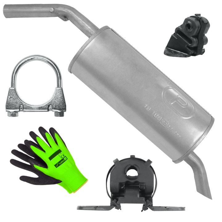 Hátsó kipufogódob Peugeot 207 1 I 06 - 08 1.4 Hatchback Kombi, POLMOSTRÓW