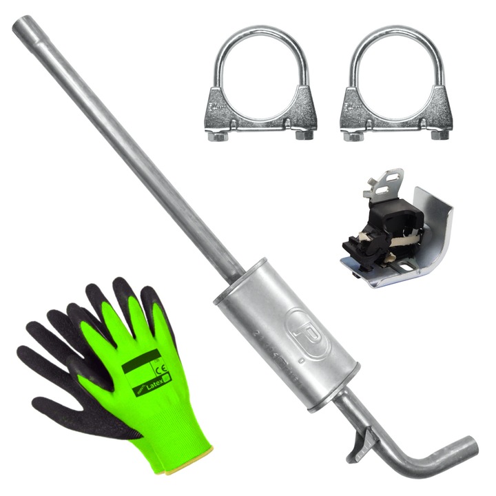 Toba finala Polmostrow Renault Scenic 2 II JM 1.4 Van, set complet cu elemente de montaj, rezistent la coroziune, 1390cc