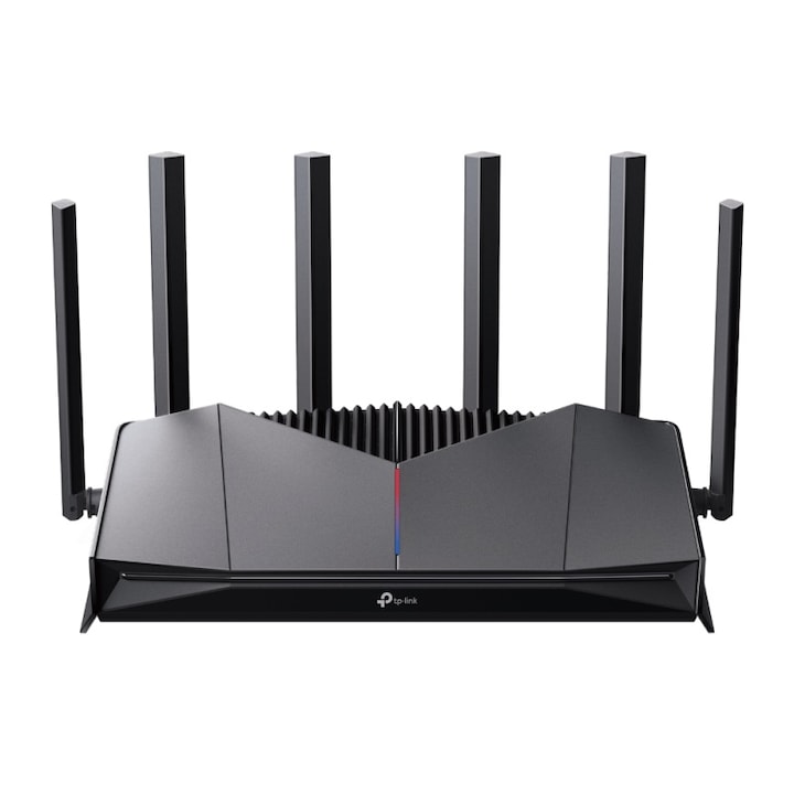 Router gaming TP-LINK BE6500 Dual-Band, 6 antene externe, viteză 688 Mbps la 2.4 GHz + 5765 Mbps la 5 GHz