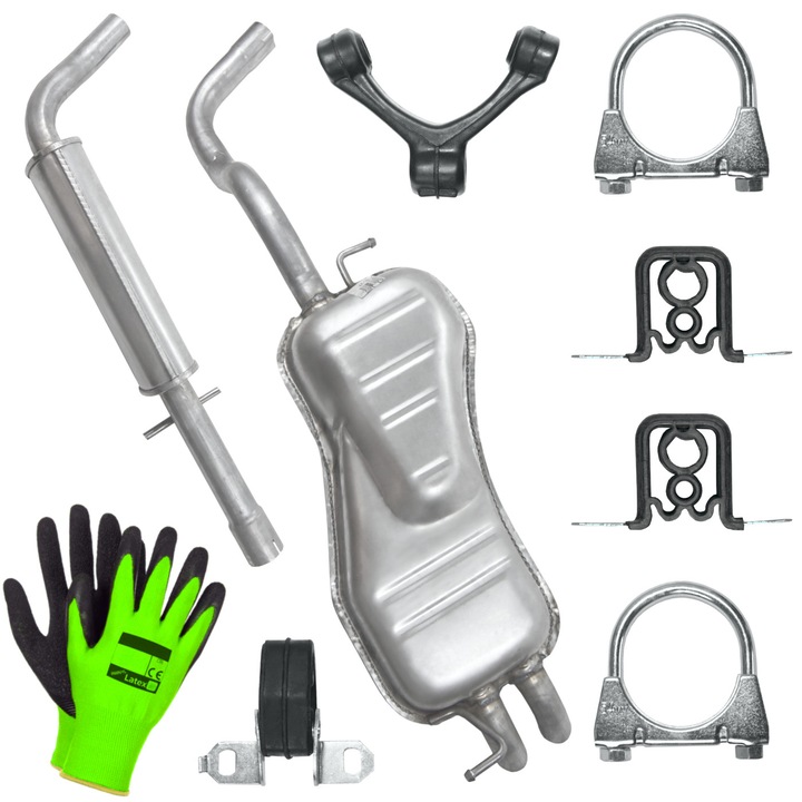 Set tobe de esapament POLMOSTRÓW pentru Volkswagen Golf 4 IV 97 - 06 1.6 / 1.8 / 2.0 Hatchback