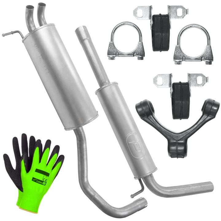 Set tobe de esapament POLMOSTRÓW pentru Volkswagen Polo 4 IV 9N 01 - 09 1.9 SDI / 1.9 TDI Hatchback