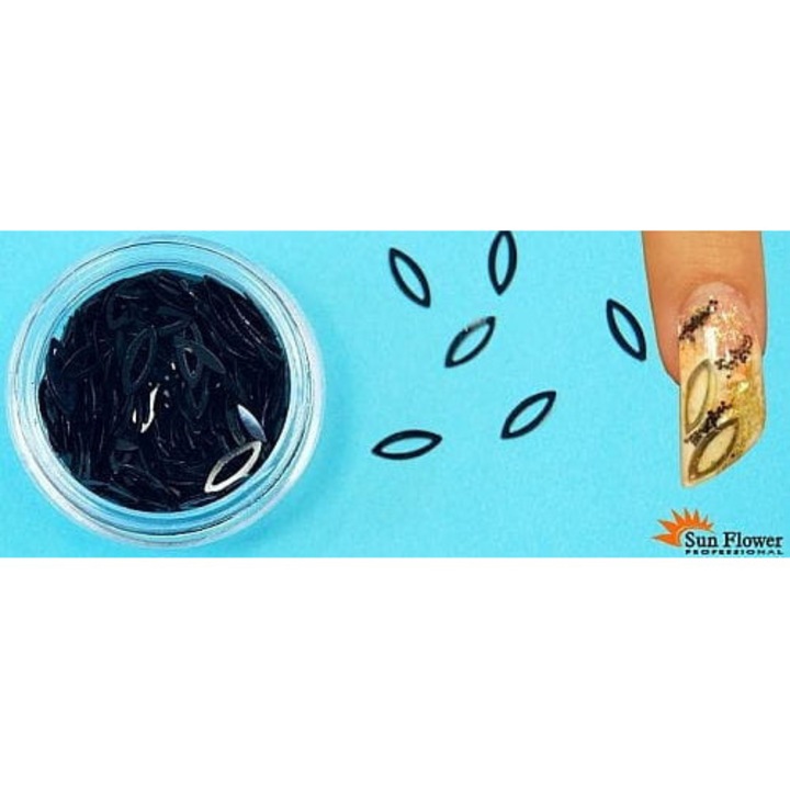 Accesorii manicihiura Sunflower Ochi de pisica KO 16, negru, dimensiuni 14x5cm