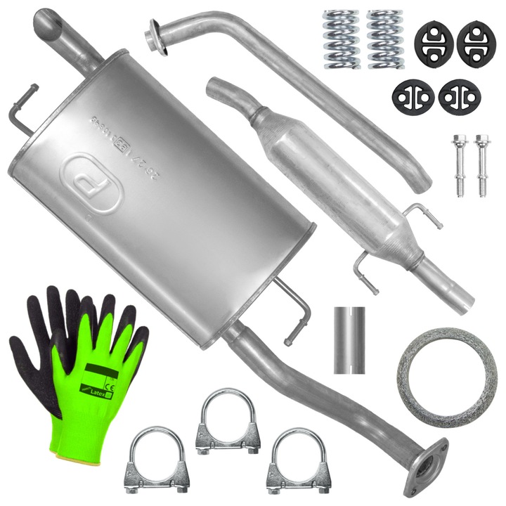 Set tobe de esapament POLMOSTRÓW pentru Toyota Corolla 9 IX E12 04 - 07 1.4 / 1.6 Sedan Break