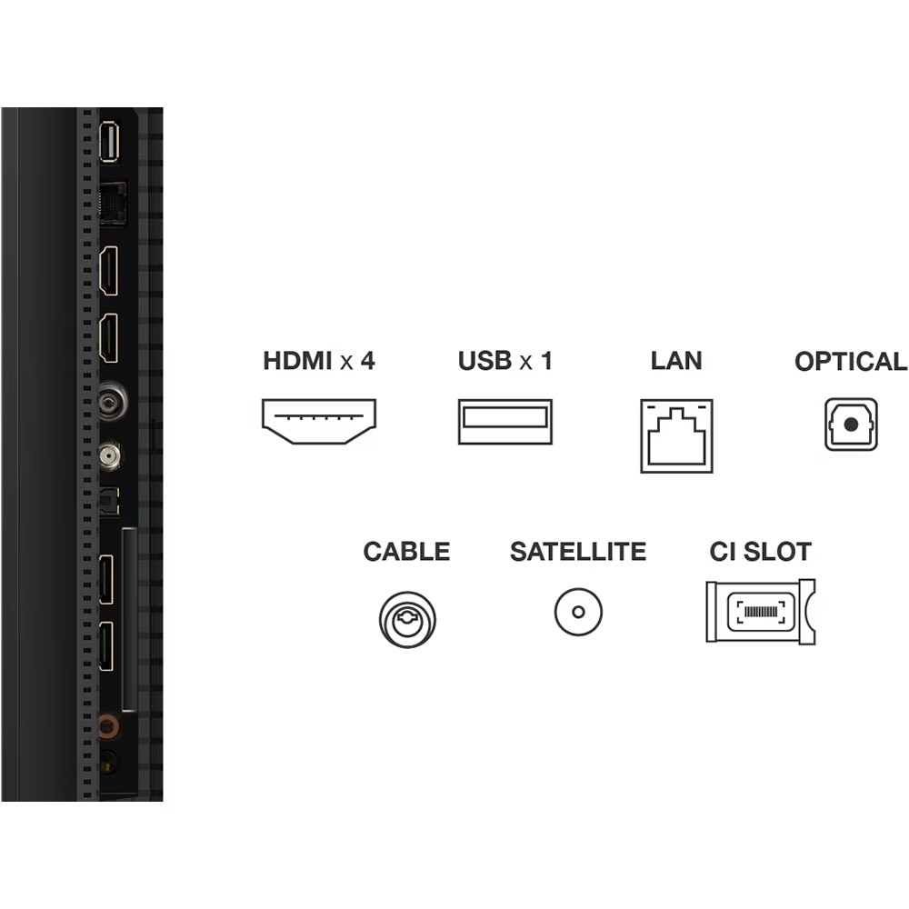 Televizor Mini Led Smart TCL 50C69K, Ultra HD 4K, HDR, 126 cm, Clasa E, Negru