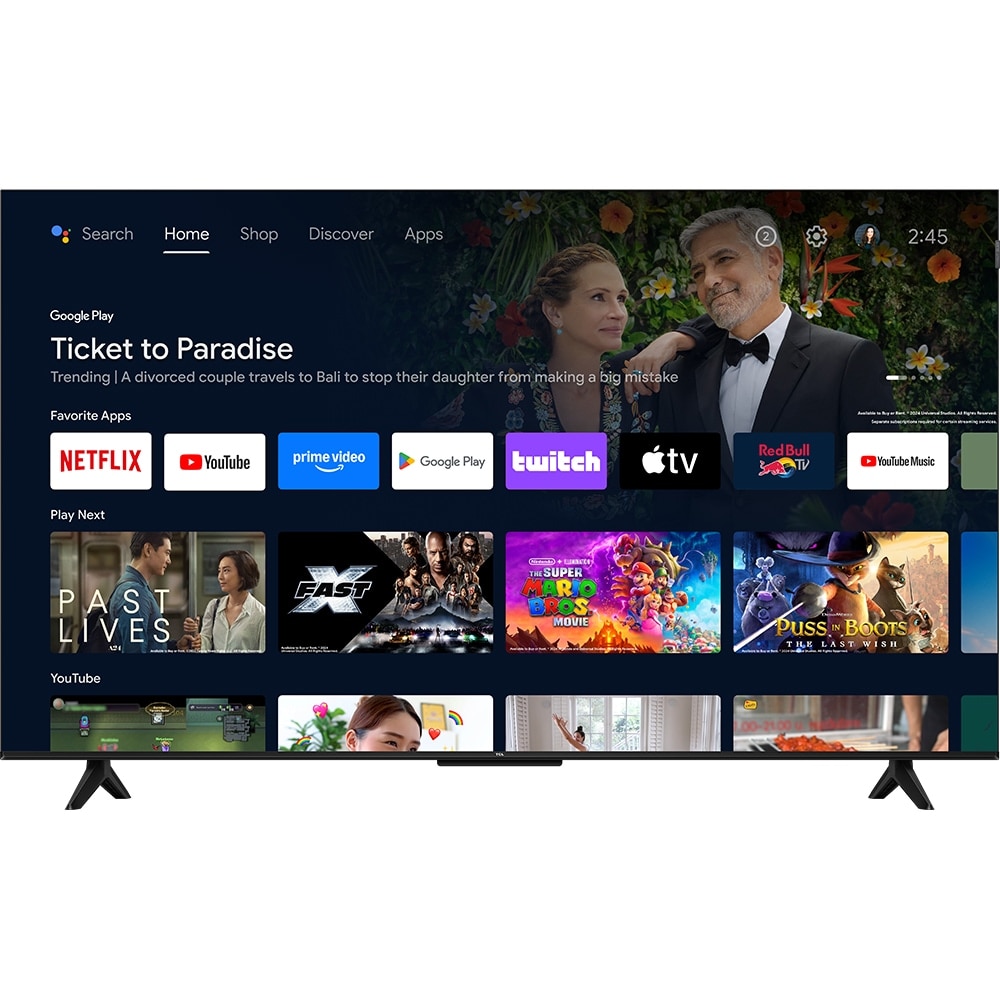 Televizor QLED Smart TCL 50S59K, Full HD, HDR, 126 cm, Clasa E, Negru