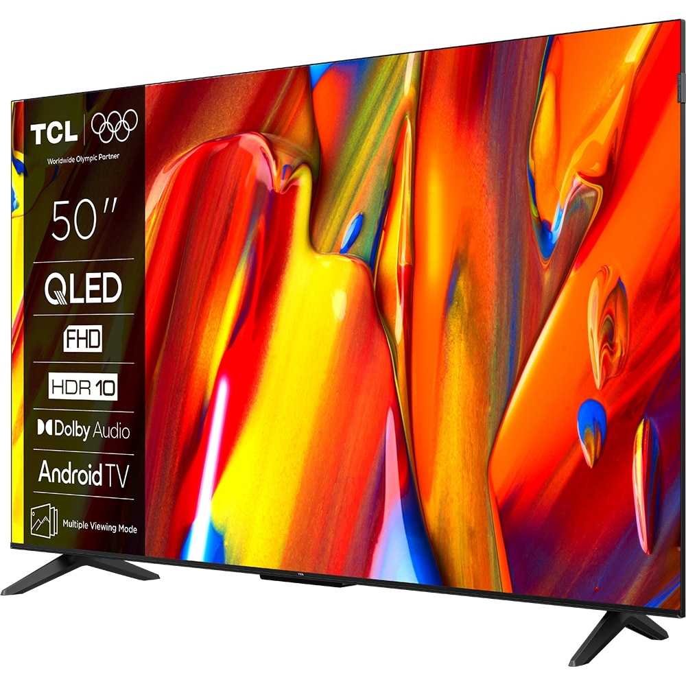 Televizor QLED Smart TCL 50S59K, Full HD, HDR, 126 cm, Clasa E, Negru