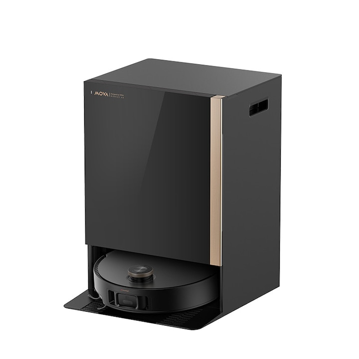 Робот прахосмукачка с моп MOVA Mobius 60 Wet and Dry RLV83LE, 30000Pa, 6400mAh, 40 мин FlexScope, Интелигентна станция