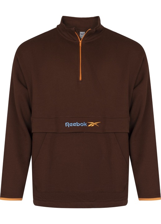 Bluza barbati Reebok, bumbac, maro