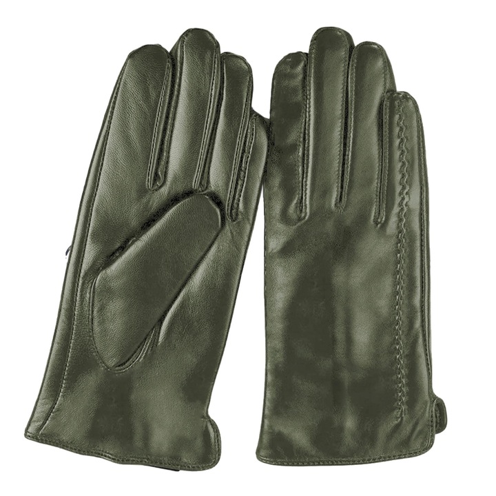 Manusi Dama De Iarna Din Piele Naturala XXL verde