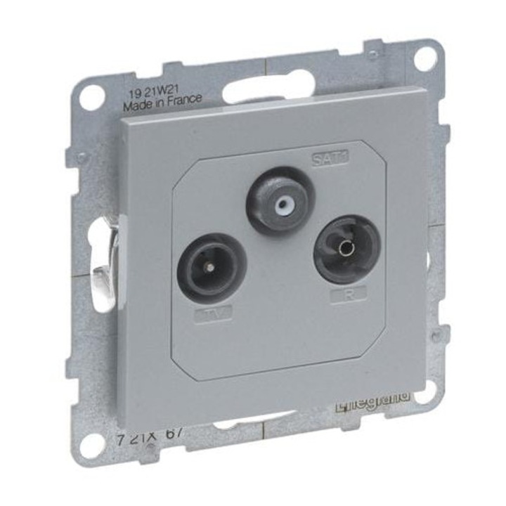 Награда Гнездо крайна алуминиева ТВ-R-SAT 1.5 dB IP20 Suno