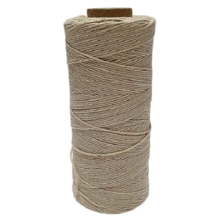 Dokumentumkötő zsineg / cérna, 100% pamut, 250g, bézs