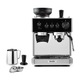 Espressor Barista Classic Breville VCF186X-01, portafiltru 58mm, 1550W, Thermoblock, 15 bari, sistem Auto Shot Control, recipient lapte 460ml, rezervor apa 1.8L, Argintiu