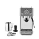 Espressor manual Barista Slimline Breville VCF185X-01, portafiltru 58mm, 1415W, tehnologie Thermoblock, sistem Auto Shot Control, 15 bari, rezervor apa 1.1L, recipient lapte 460ml, Argintiu