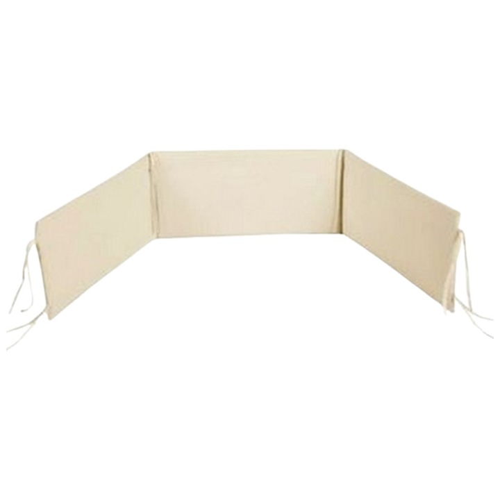 Protectie laterala pentru patut, 30 x 360 cm, MimiNu 143000C, Crem