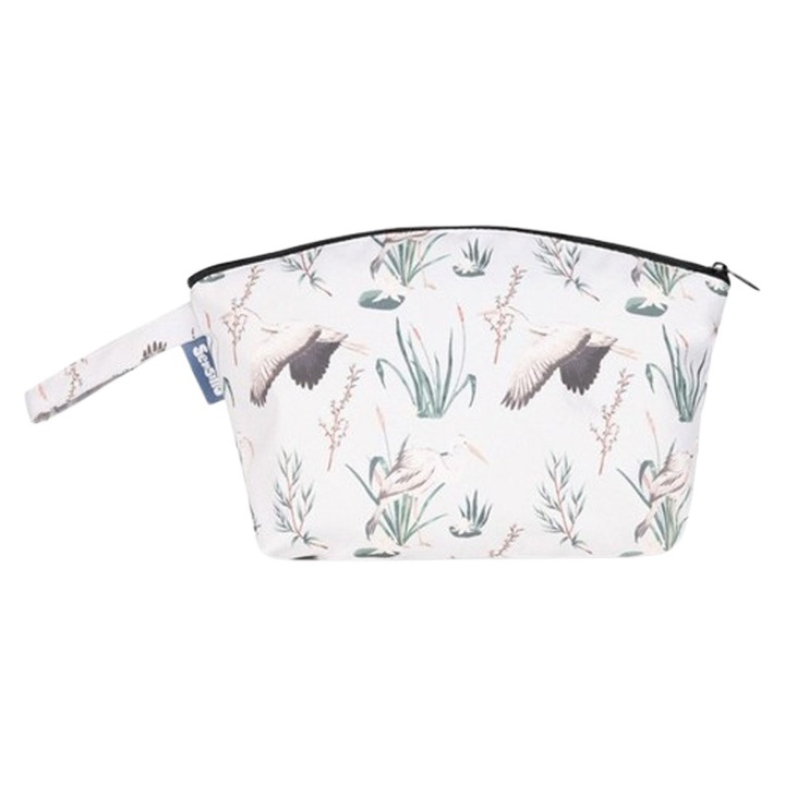 Kozmetikai táska, anyukáknak, 32 x 20 x 9 cm, Sensillo 322807, Fehér