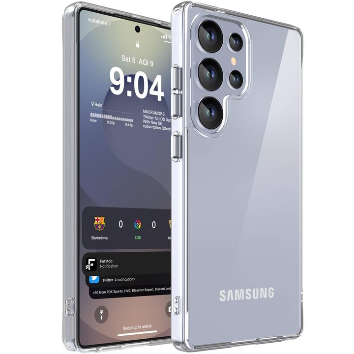 Husa pentru Samsung Galaxy S26 Ultra Daden® Transparent Clear, Protectie Camera, Antisoc, Transparenta