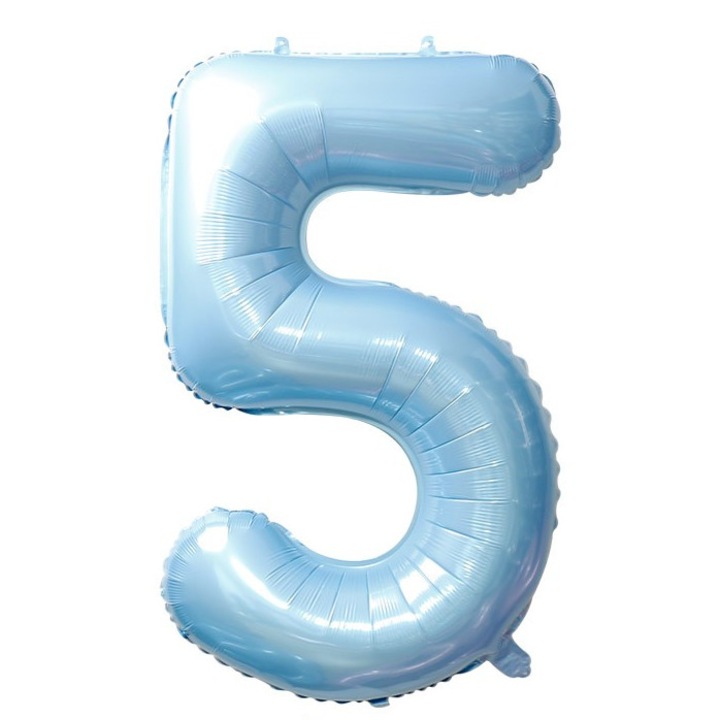 Fólia lufi szám, 102cm, Babakék