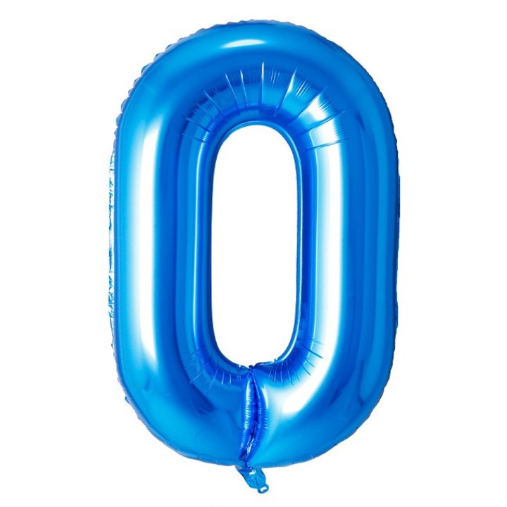 Fólia lufi szám, 102cm, kék