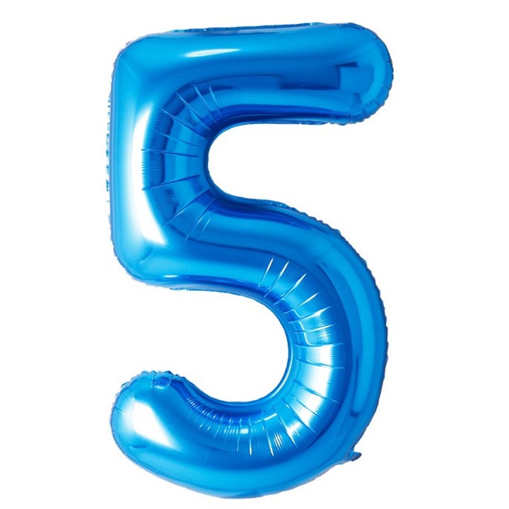 Fólia lufi szám, 102cm, Kék