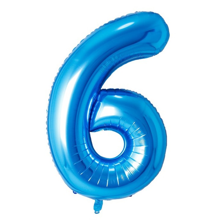 Fólia lufi szám, 102cm, kék