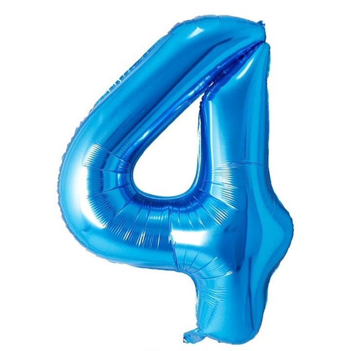 Fólia lufi szám, 102cm, kék