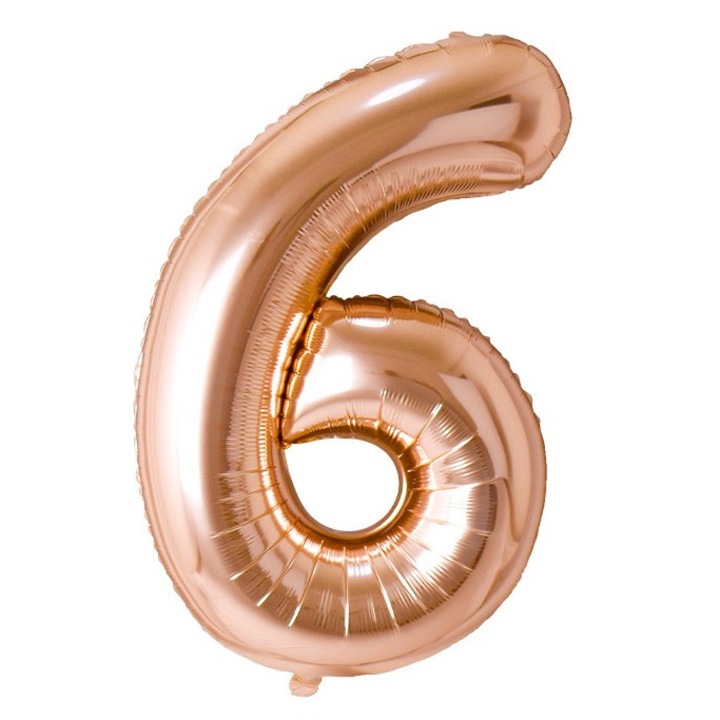 Fólia lufi szám, 102cm, Champagne