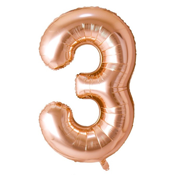 Fólia lufi szám, 102cm, Pezsgő