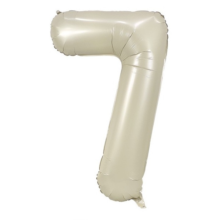 Balon folie cifra, 102cm, Cream