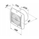 Ventilator Ventika D125SRH 125mm, 158 m3/h, 31 dB, cu higrostat si timer
