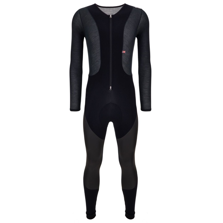 Costum ciclism barbati Santini Vega Dry, Negru