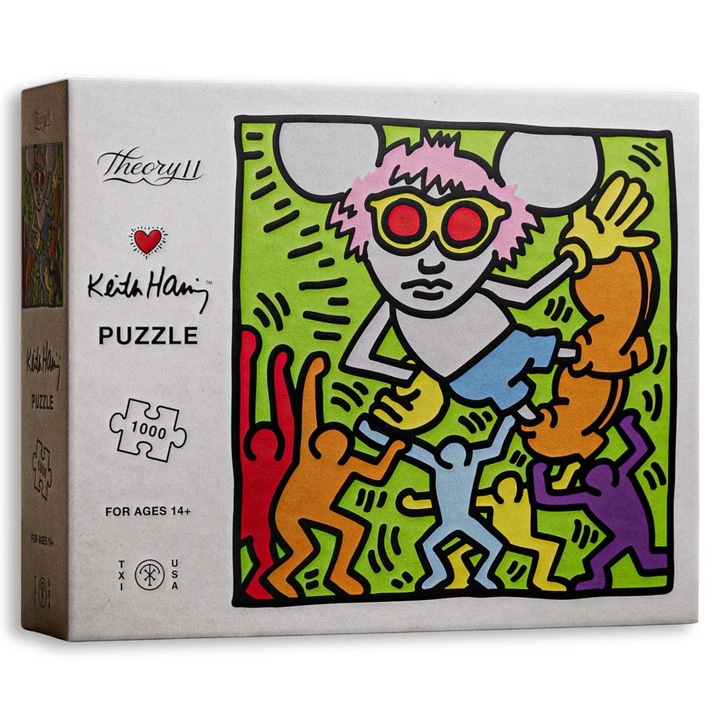 Puzzle 1000 darabos Theory11 – Keith Haring Andy Mouse kiadás