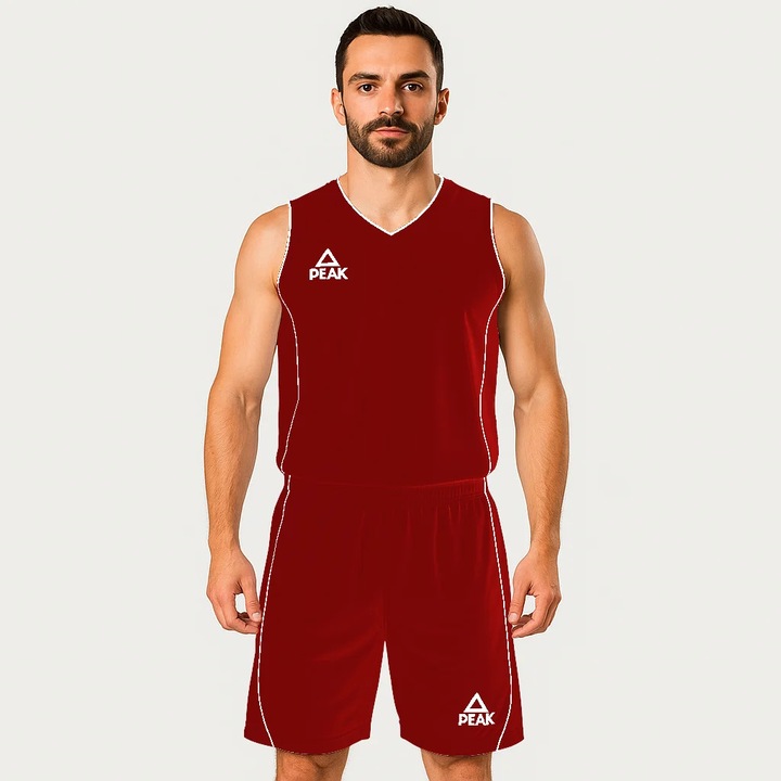 Set baschet roșu/alb PeakSport, Rosu/Alb