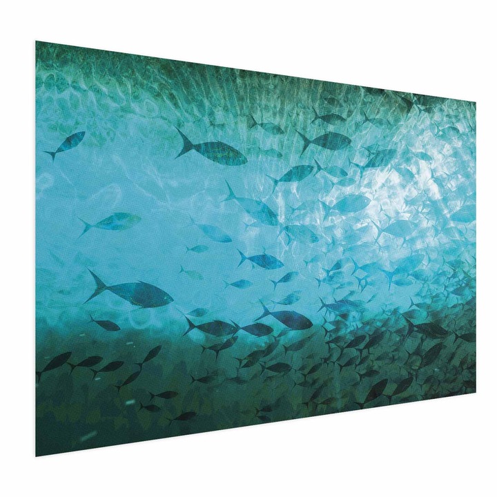 Poster Fara rama - Group of Dark Fish - 60 x 40 cm