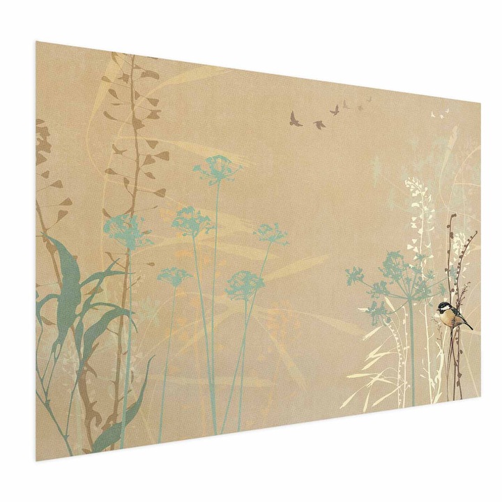 Poster Fara rama - Bird on a Meadow - 60 x 40 cm