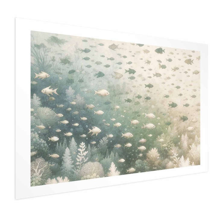 Poster Fara rama, cu margine - Marine World - 60 x 40 cm