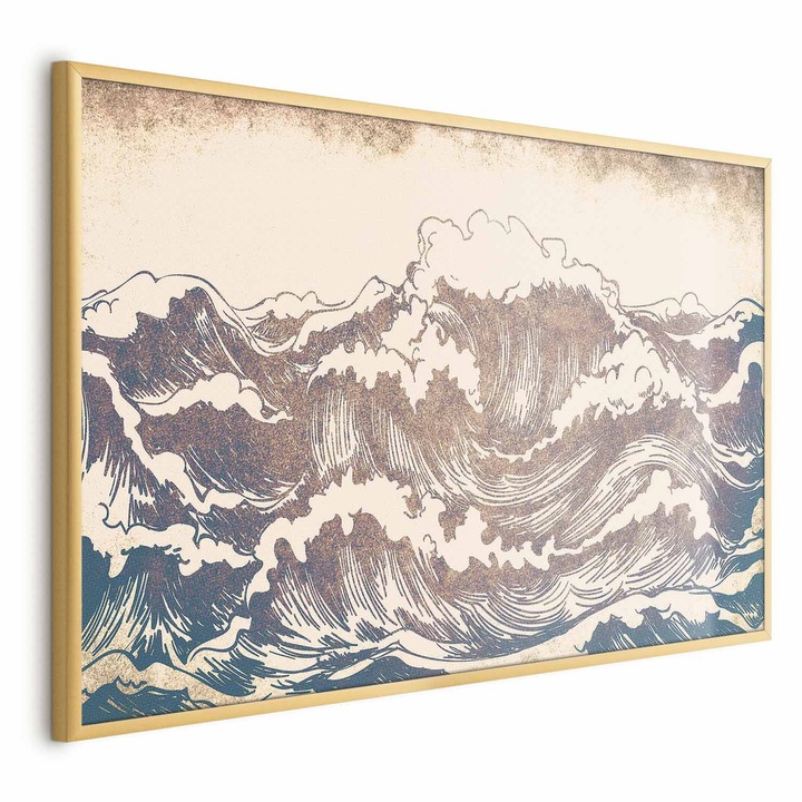 Poster Rama aurie - Giant Waves - 90 x 60 cm