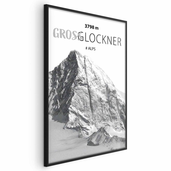 Poster Rama neagra - Grossglockner Peak - 29.7 x 42 cm